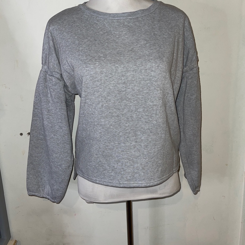 Ob•sess Womens Plus size Petite XXl Grey Sweater